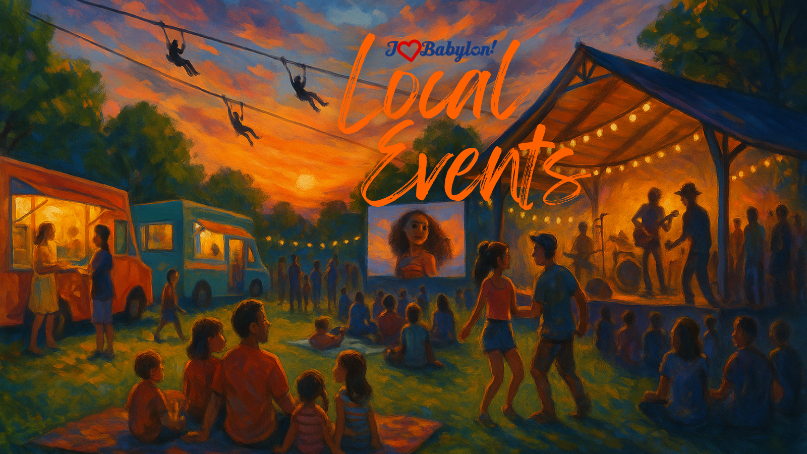 🎒 Backpacks, Beats & Bites – Babylon’s Events You Can’t Miss This Week ~ Mon Aug 25 – Fri Aug 29, 2025