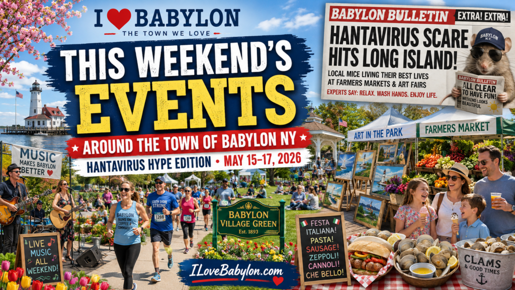 Babylon Weekend Events: Less Doomscrolling, More Food, Music & Sunshine ~ May 15-17, 2026