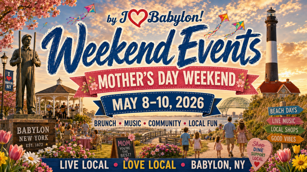 Mother’s Day Weekend Events Around the Town of Babylon NY ~ May 8–10, 2026