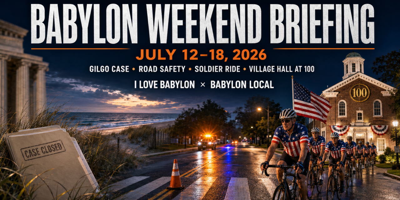 Babylon Weekend Briefing: The Gilgo Families’ Next Fight, a Hard Week on Lindenhurst Roads, and Village Hall at 100