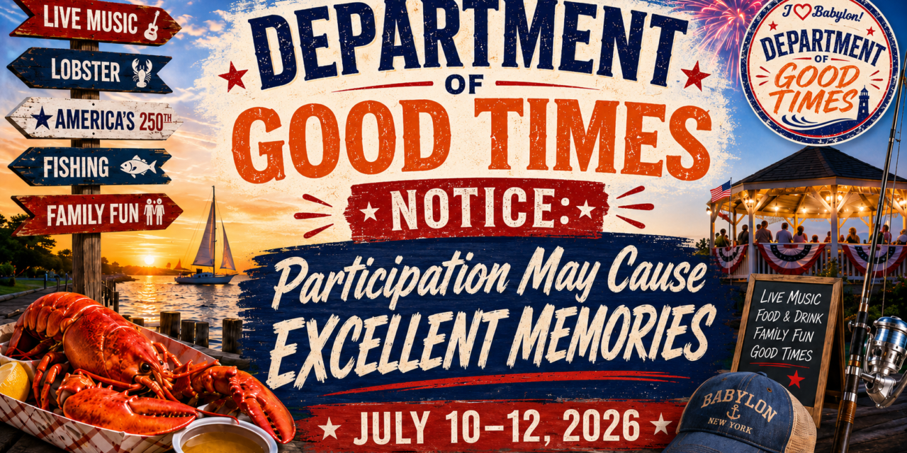 DEPARTMENT OF GOOD TIMES NOTICE: Participation May Cause Excellent Memories ~ July 10-12, 2026