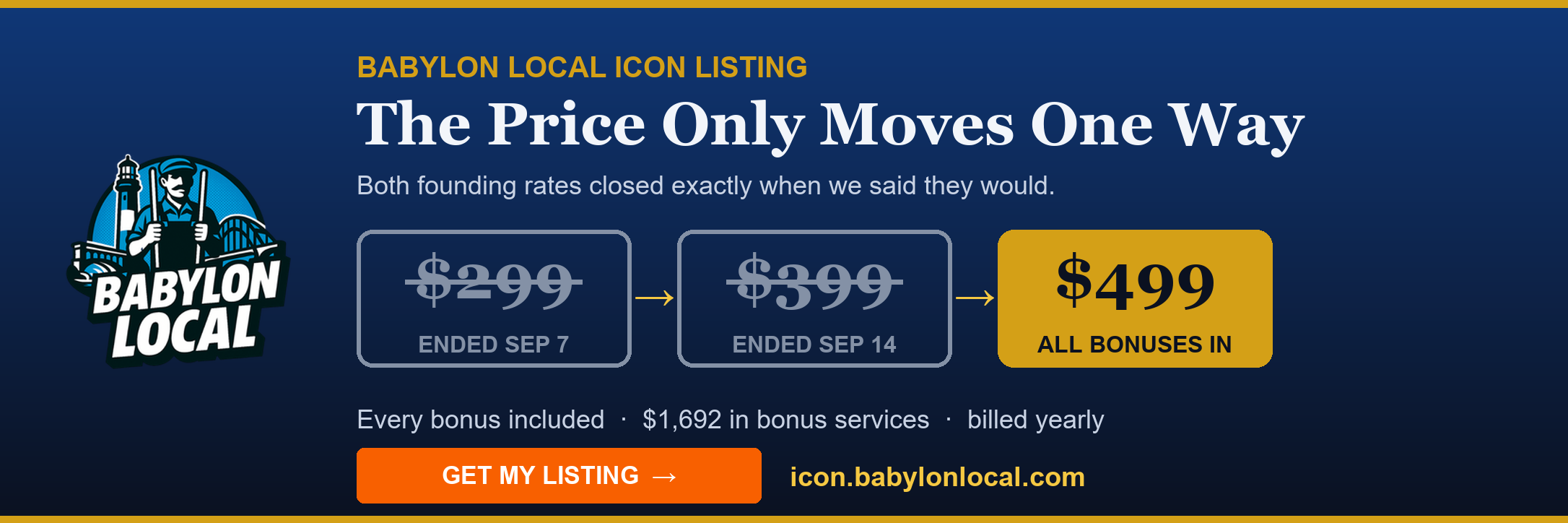 Babylon Local ICON Founder's Offer