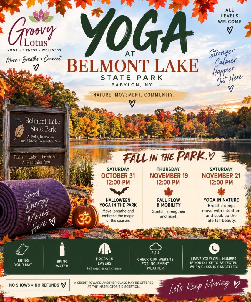 Autumn Themed Belmont Park Yoga