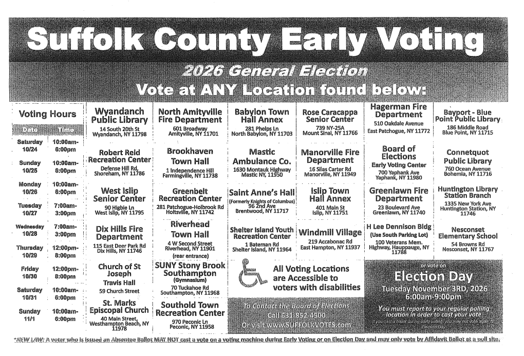 Early Voting - General Election