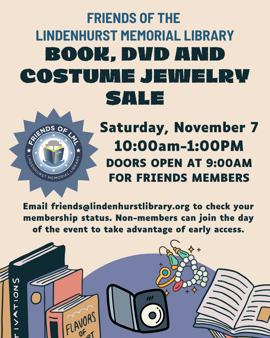 Friends of the Library Book, Media and Jewelry Sale