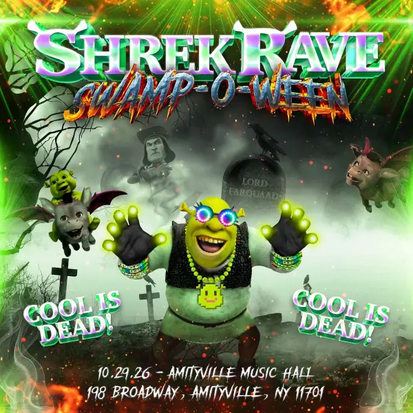 Shrek Rave: Swamp-O-Ween original event artwork for October 29