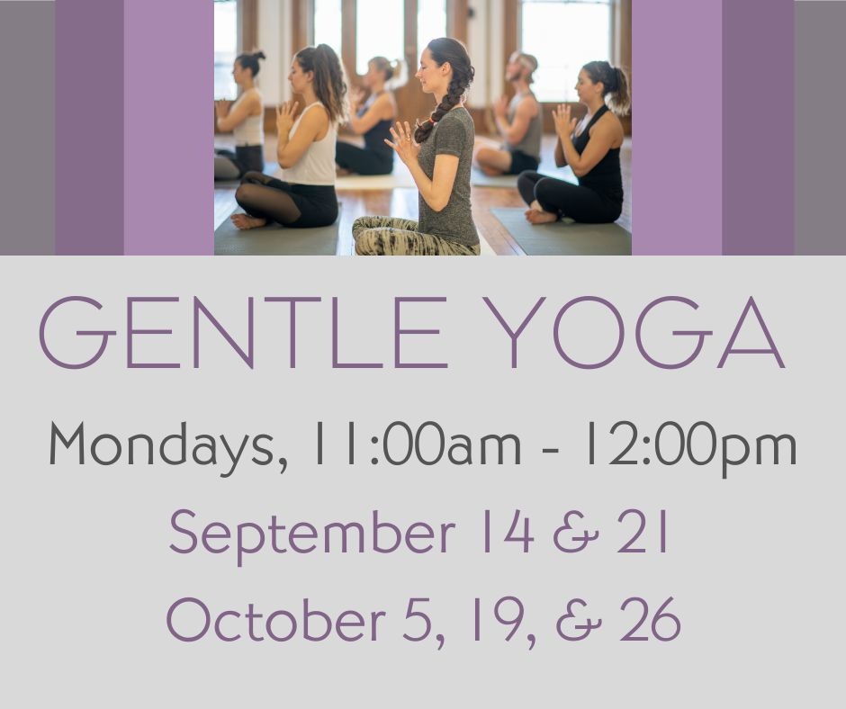 Gentle Yoga – Sept/Oct — image supplied on organizer event page