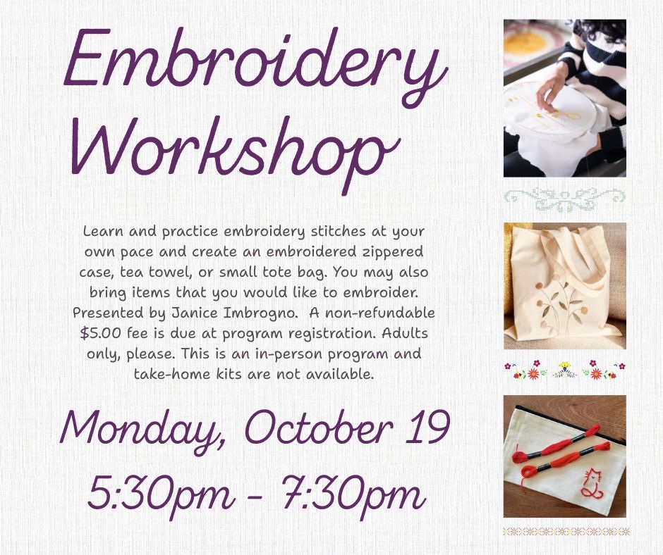 Embroidery Workshop