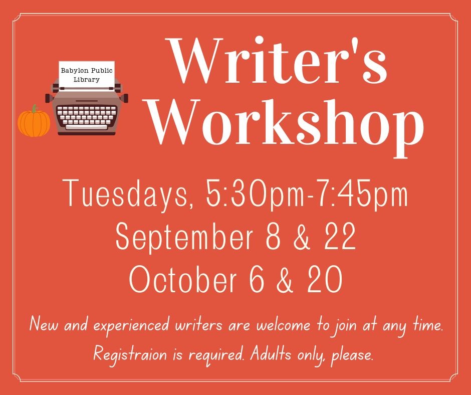 Writer’s Workshop September/October