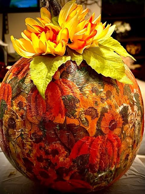 Decoupage Pumpkin — image supplied on organizer event page