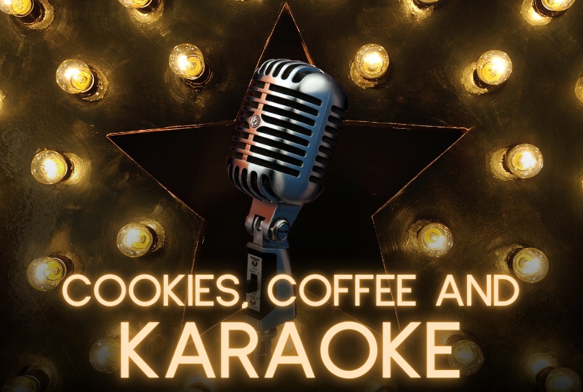 Cookies, Coffee and Karaoke — image supplied on organizer event page