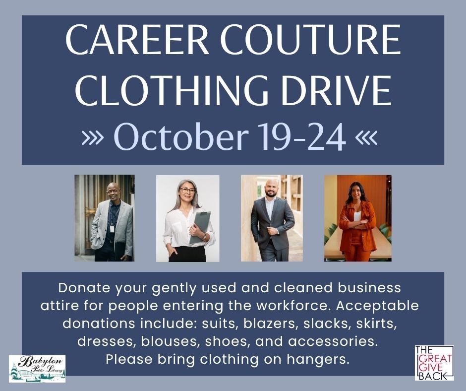 Career Couture Clothing Drive 2026 — image supplied on organizer event page