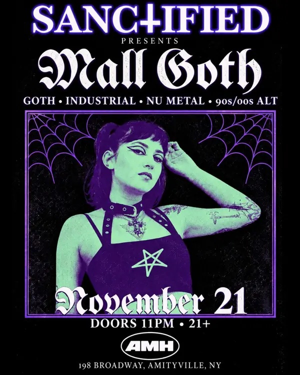 Sanctified presents Mall Goth — image from the organizer’s event page