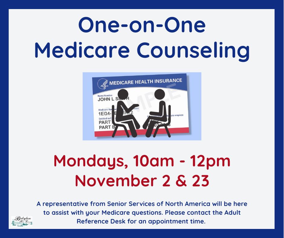 One-on-One Medicare Counseling