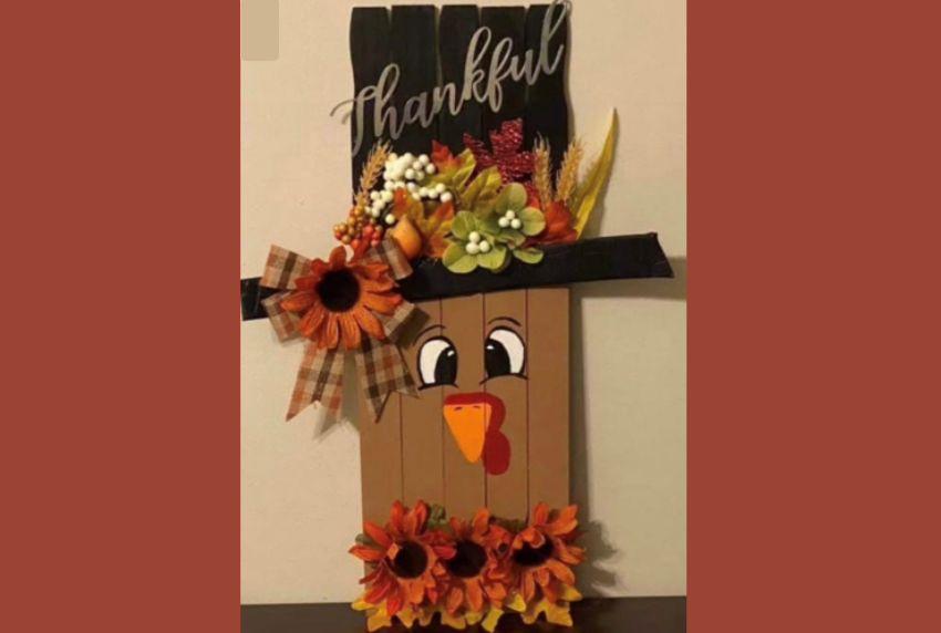Paint Stick Turkey Craft